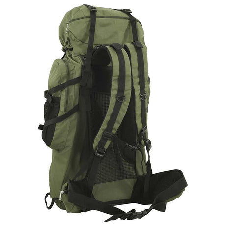 VidaXL Wanderrucksack 100 l Oxford-Stoff Armeegrün