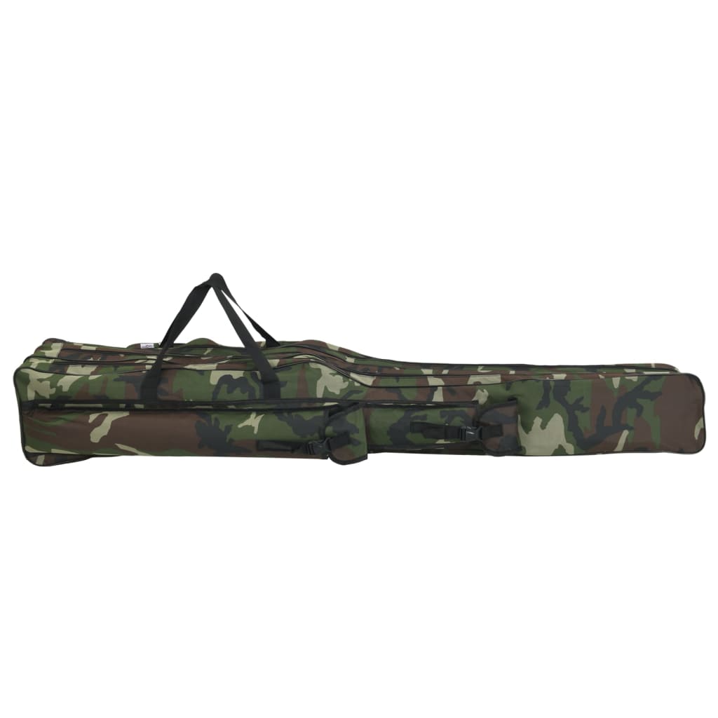 VidaXL Angelrutentasche 150 cm Camouflage Oxford-Stoff grün