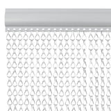 Vidaxx Fliegenvorhangketten 56x186 cm Aluminium