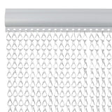 Vidaxx Fliegenvorhangketten 80x201 cm Aluminium