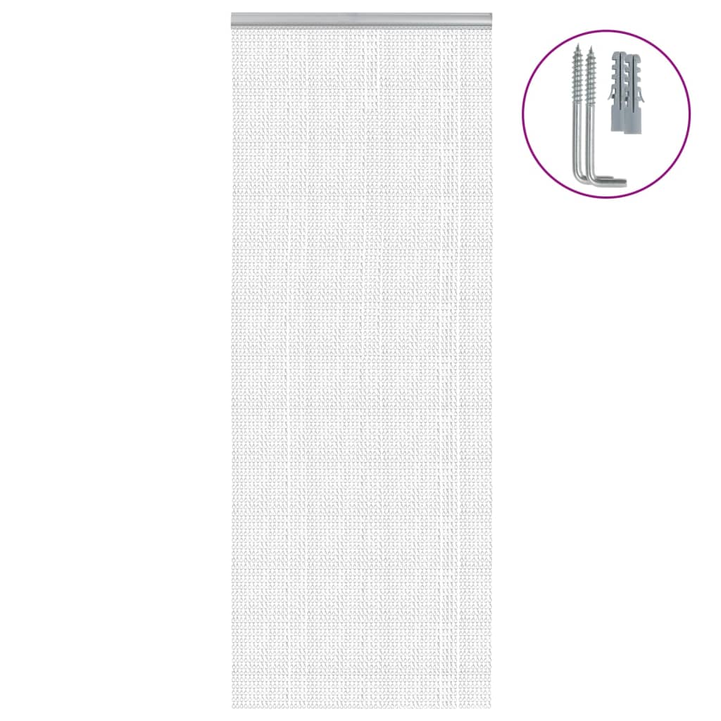 Vidaxx Fliegenvorhangketten 80x221 cm Aluminium