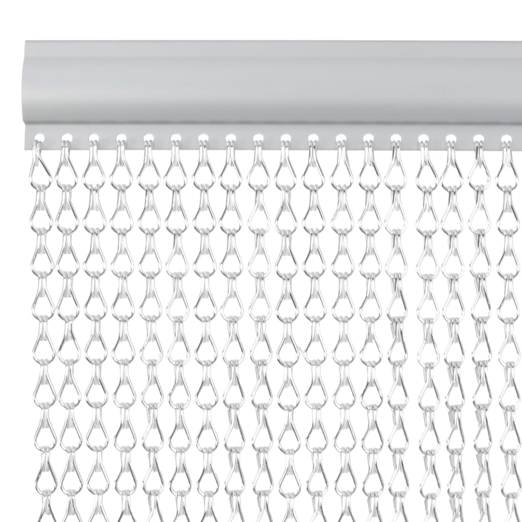 Vidaxx Fliegenvorhangketten 80x221 cm Aluminium