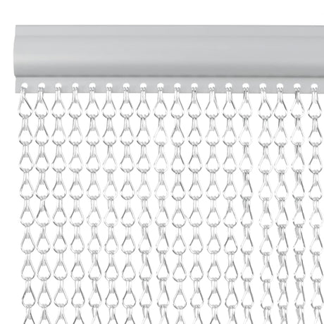 Vidaxx Fliegenvorhangketten 90x200 cm Aluminium