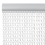 Vidaxx Fliegenvorhangketten 90x220 cm Aluminium