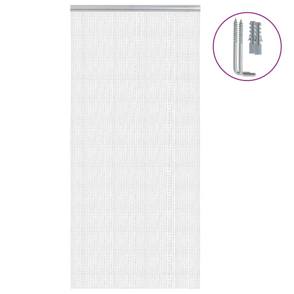 Vidaxx Fliegenvorhangketten 100x200 cm Aluminium