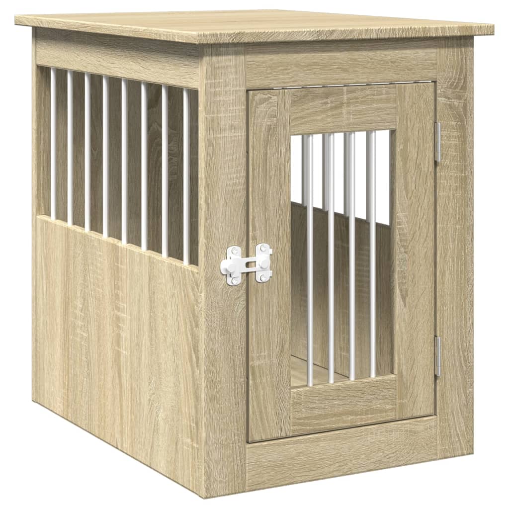 Vidaxxl Hundebox 45x62x59 cm, Holzwerkstoff Sonoma-Eiche farbig