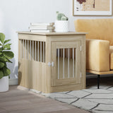 Vidaxxl Hundebox 45x62x59 cm, Holzwerkstoff Sonoma-Eiche farbig
