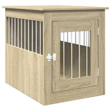 Vidaxxl Hundebox 55x75x65 cm, Holzwerkstoff Sonoma-Eiche farbig