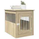 Vidaxxl Hundebox 55x75x65 cm, Holzwerkstoff Sonoma-Eiche farbig