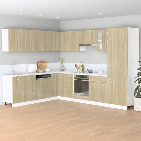 Vidaxl onderkast met lade lyon 40x46x81,5 cm sonoma eikenkleurig
