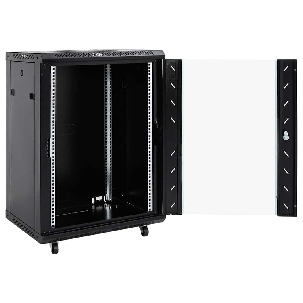 Vidaxxl Netzwerkschrank mit Drehrädern 15u IP20 19 53x40x80 cm