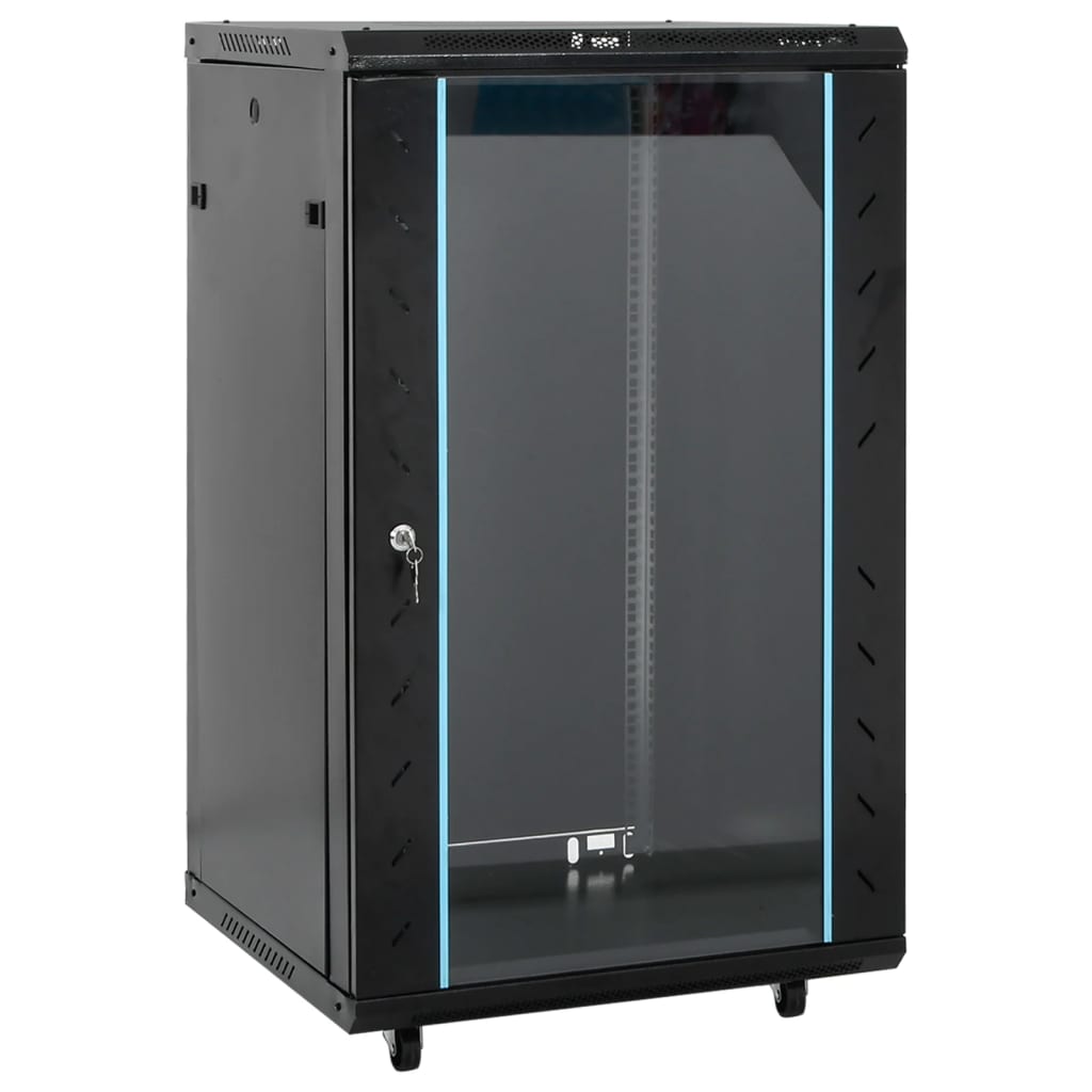Vidaxxl Netzwerkschrank mit Drehrädern 18h 19 ip20 60x60x100 cm