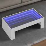 Vidaxl salontafel met infinity led 90x50x30 cm wit