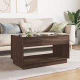 Vidaxl salontafel met infinity led 90x50x50 cm bruin eikenkleurig