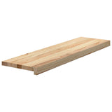 Vidaxx Treppenstufen 4 Stück 90x25x2 cm unbehandelte massive Eiche