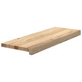 Vidaxx Treppenstufen 4 Stück 70x30x2 cm unbehandelte massive Eiche