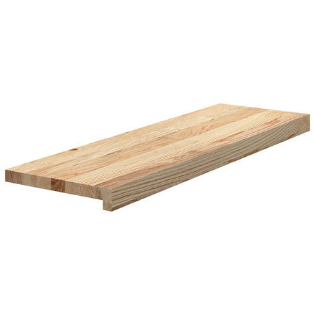 Vidaxx Treppenstufen 4 Stück 80x30x2 cm unbehandelte massive Eiche