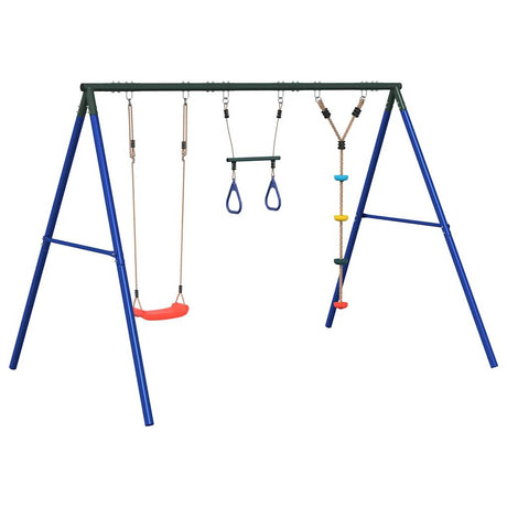 Vidaxl schommelset met schommel, trapeze en klimtouw met schijven