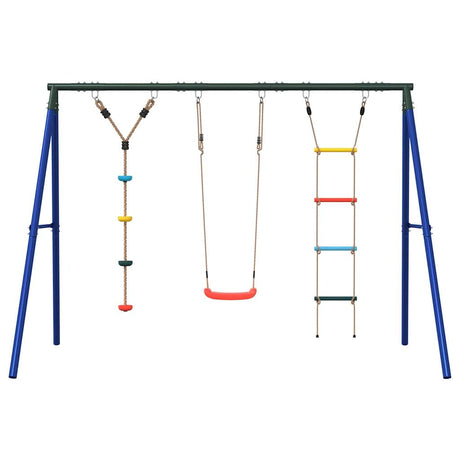 Vidaxl schommelset met schommel, ladder en klimtouw met schijven