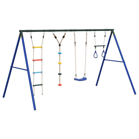 Vidaxl schommelset met schommel, trapeze, ladder en klimtouw