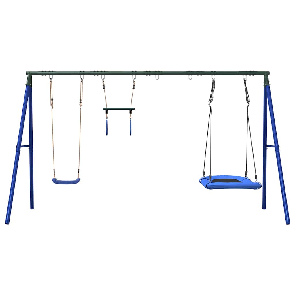 Vidaxl schommelset met schommel, trapeze en nestschommel