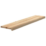 Vidaxx Treppenstufen 2 Stk. 120x30x2 cm unbehandelte massive Eiche