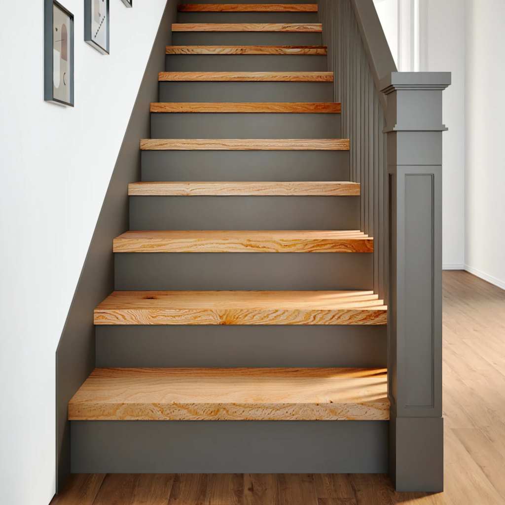 Vidaxx Treppenstufen 2 Stk. 70x25x2 cm Eiche massiv hellbraun