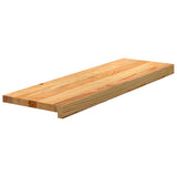 Vidaxx Treppenstufen 2 Stk. 80x25x2 cm Eiche massiv hellbraun