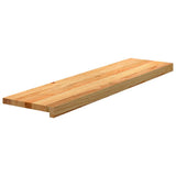 Vidaxx Treppenstufen 2 Stk. 100x25x2 cm Eiche massiv hellbraun