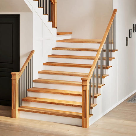 Vidaxx Treppenstufen 2 Stk. 110x25x2 cm Eiche massiv hellbraun