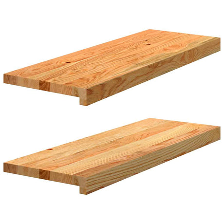 Vidaxx Treppenstufen 2 Stk. 70x30x2 cm Eiche massiv hellbraun