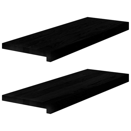 Vidaxx Treppenstufen 2 Stk. 70x25x2 cm massive Eiche dunkelbraun