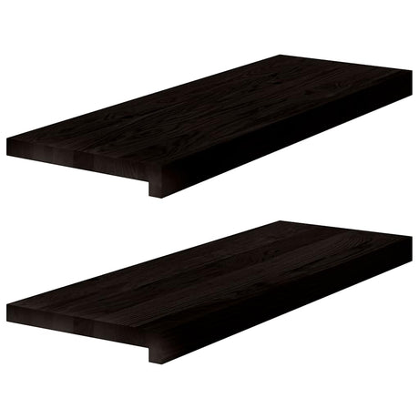 Vidaxx Treppenstufen 2 Stk. 70x30x2 cm massive Eiche dunkelbraun