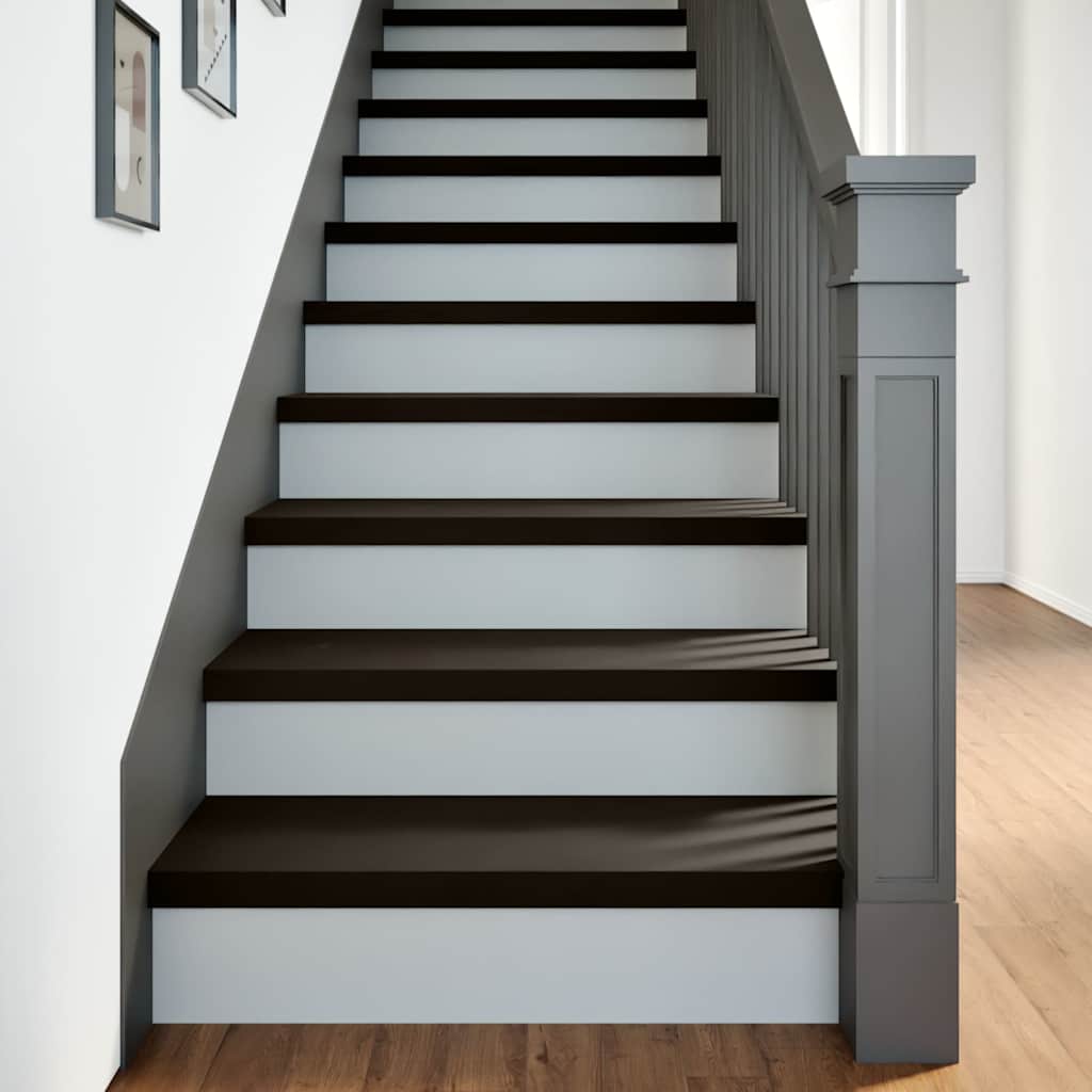 Vidaxx Treppenstufen 2 Stk. 80x30x2 cm massive Eiche dunkelbraun