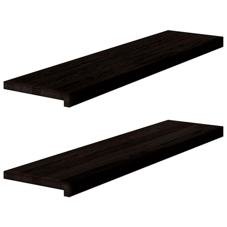 Vidaxx Treppenstufen 2 Stk. 100x30x2 cm massive Eiche dunkelbraun