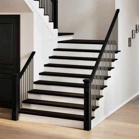 Vidaxx Treppenstufen 2 Stk. 120x30x2 cm massive Eiche dunkelbraun
