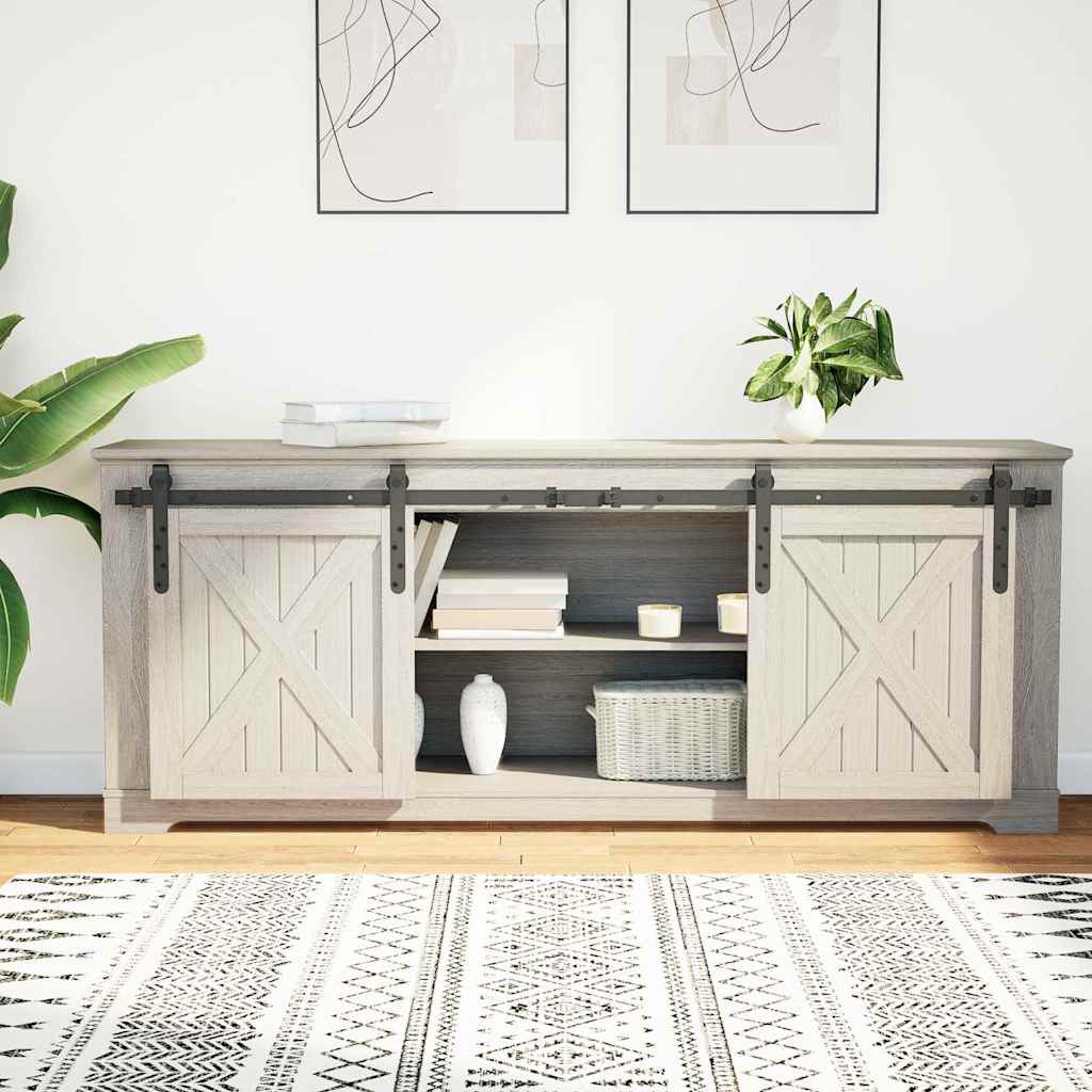 Vidaxx Aufhängeset für Schiebetür 152 cm Kohlenstoffstahl