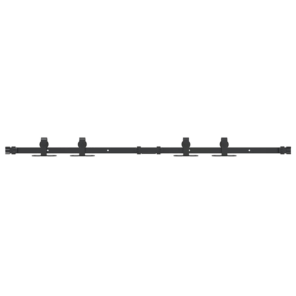 Vidaxx Aufhängeset für Schiebetür 122 cm Kohlenstoffstahl