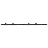 Vidaxx Aufhängeset für Schiebetür 152 cm Kohlenstoffstahl