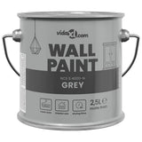 VidaXL Wandfarbe Grau 2,5 l Wanddruck