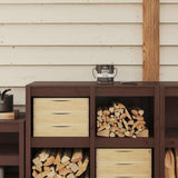 Vidaxxl Holzfarbe braun 16,5 x 16,5 x 16 cm Wanddruck