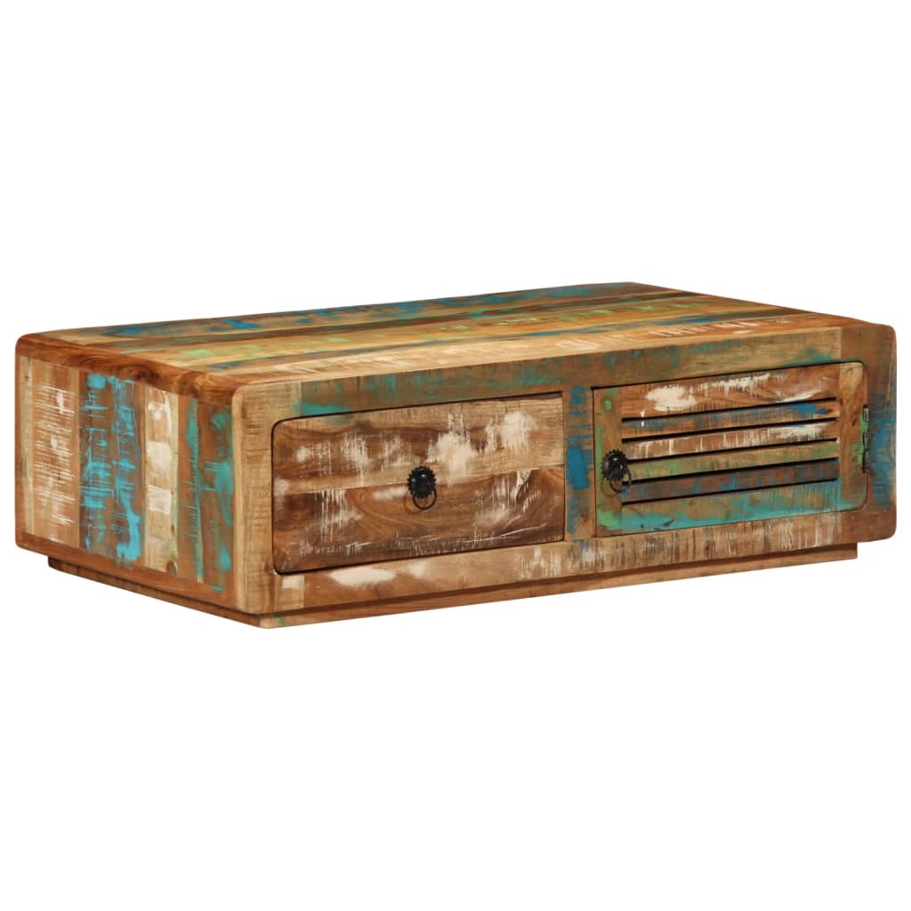 Vidaxl salontafel 89x55x29 cm massief gerecycled hout