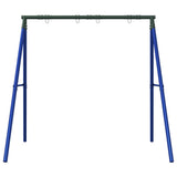 VidaXL Outdoor-Schaukelgestell mit 4 Aufhängehaken aus blauem Stahl