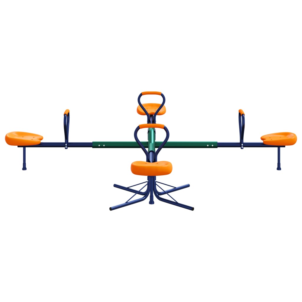 Vidaxl Wippe 4-Sitzer 360 Grad drehbar aus Stahl