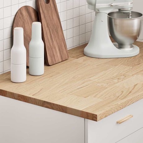 Vidaxl keuken werkblad rechthoekig 100x63,5x2,7 cm massief eikenhout