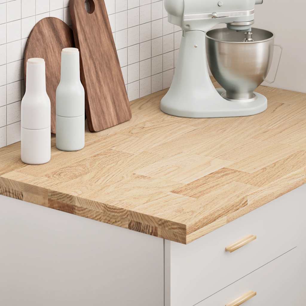 Vidaxl keuken werkblad rechthoekig 100x63,5x4 cm massief eikenhout