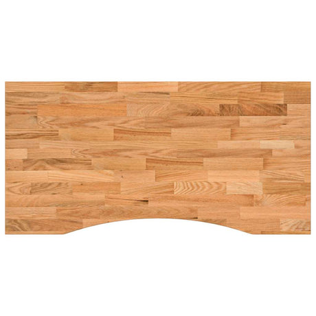 Vidaxl bureaublad rechthoekig 100x50x2,5 cm eikenhout lichtbruin