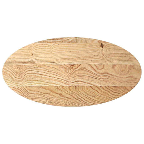 Vidaxl tafelblad 100x50x2 cm ovaal massief eikenhout