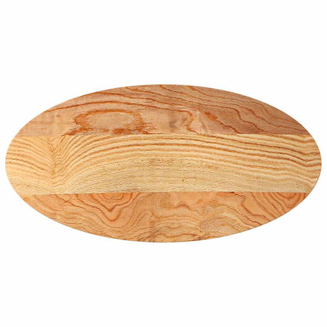 Vidaxl tafelblad 100x50x2 cm ovaal massief eikenhout lichtbruin