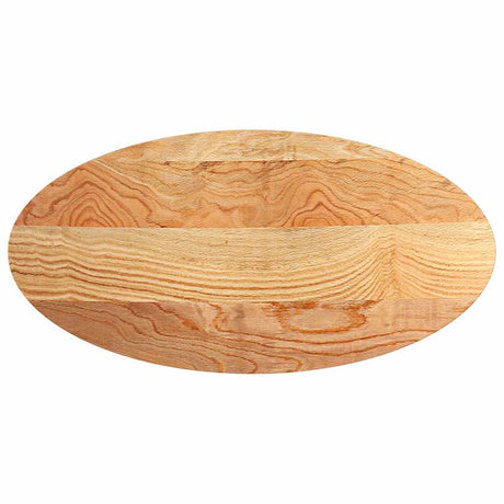 Vidaxl tafelblad 120x60x2 cm ovaal massief eikenhout lichtbruin
